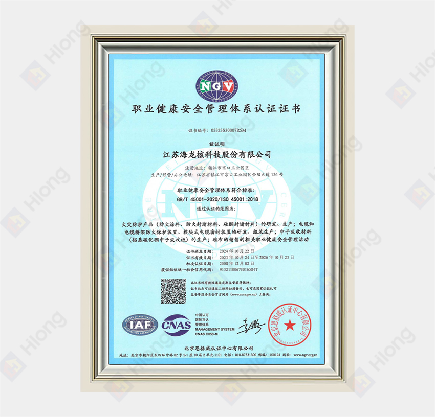 Occupational Health and Safety Management System Certificate